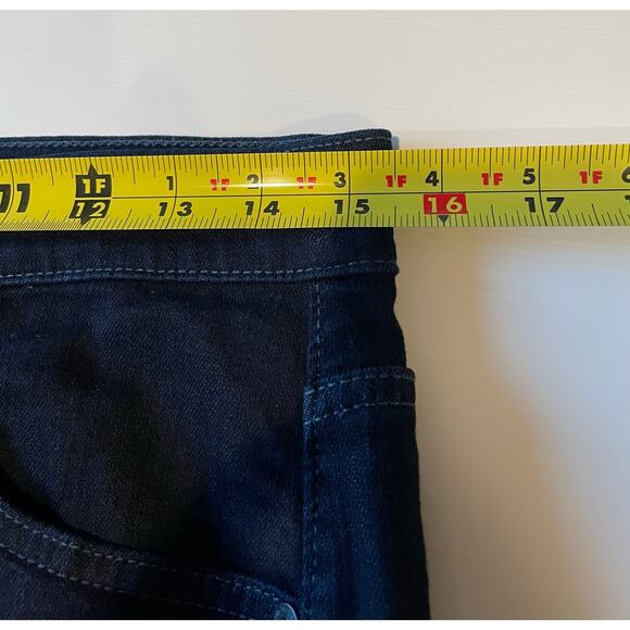 7 For All Mankind Austyn Jeans Straight Leg Dark Wash Mid-Rise Sz 29 Blue - Picture 13 of 16